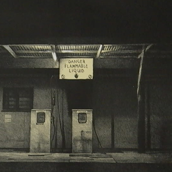 Parnell Gallery Auckland Artwork for sale Night Station Lithograph by Grahame Sydney