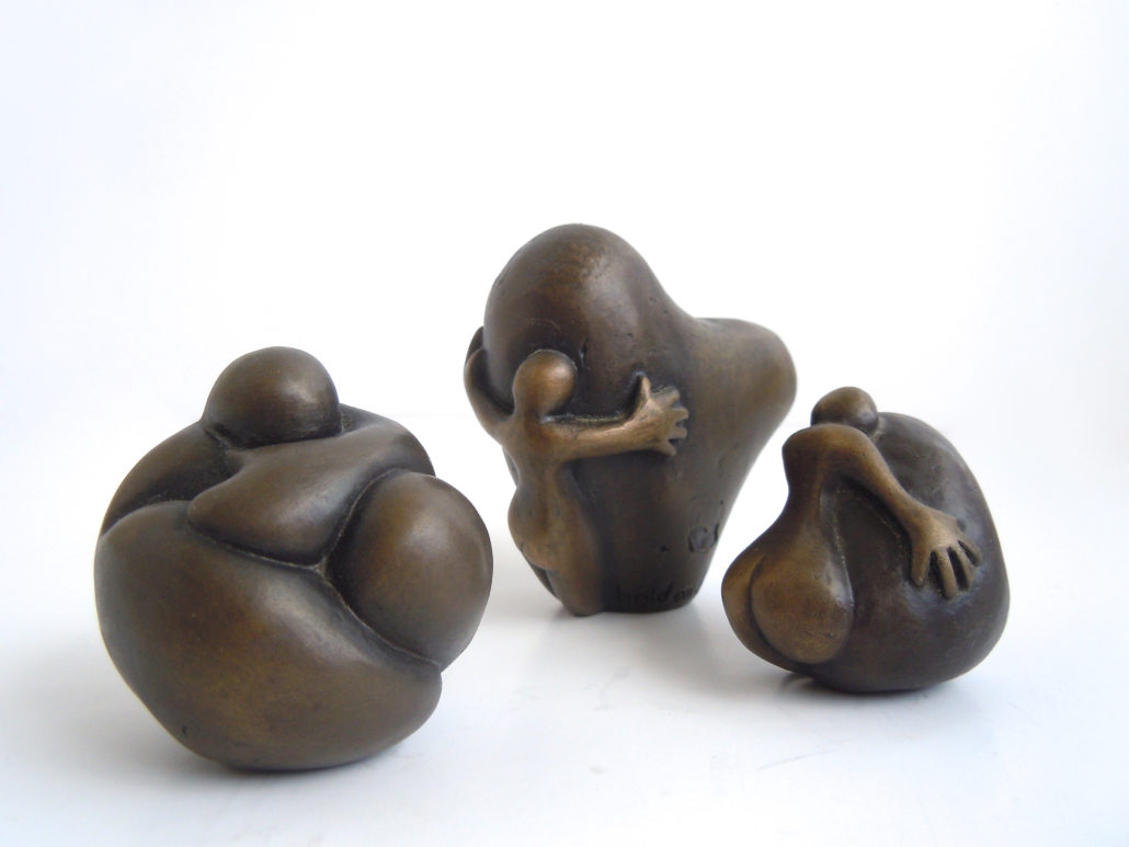 bronze sculpture by Nina van Dijk at Parnell Gallery NZ