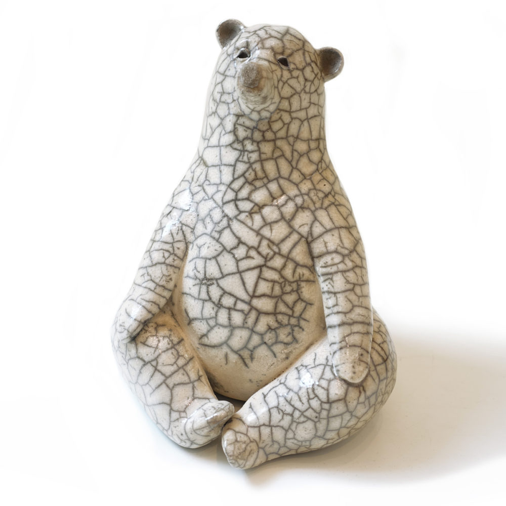 Wilhelmiina Drummond I'm so totally zen ceramic raku fired sculpture at Parnell Gallery Auckland NZ