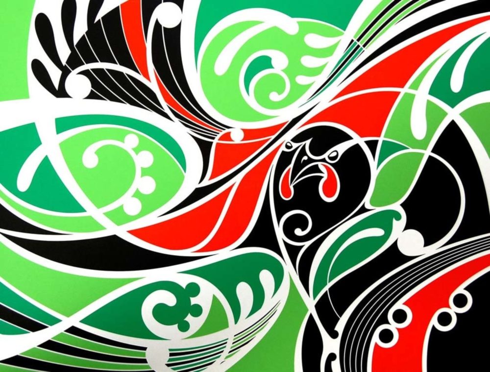 Shane Hansen Ataahua tieke (green) Parnell Gallery Auckland NZ