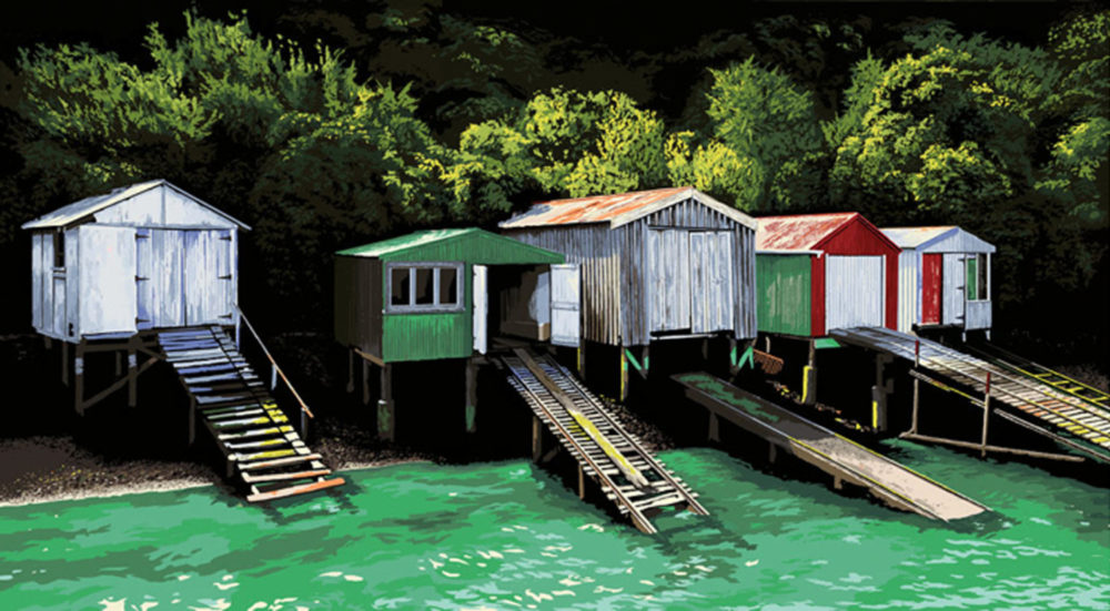 Alec Tayler Boatsheds - French Farm Bay Parnell Gallery Auckland NZ