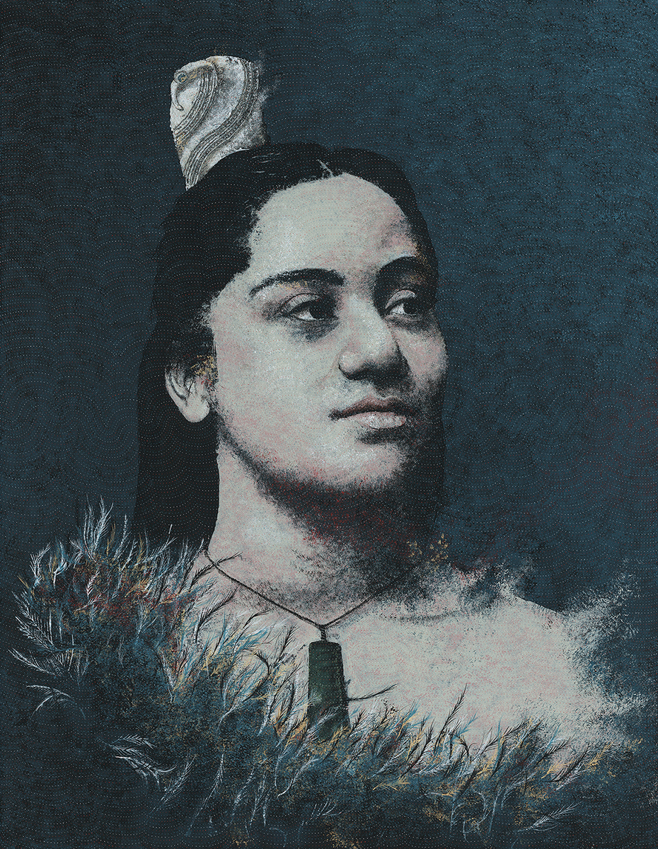 Gareth Barlow Jada - In the Warmth of the Shadow original painting at Parnell Gallery Auckland NZ