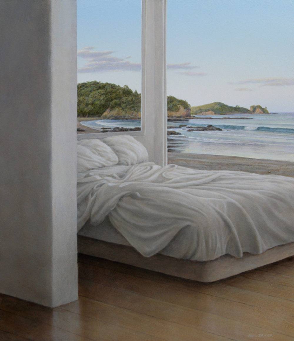 Neil Driver Sea and Bed original acrylic on board painting at Parnell Gallery Auckland NZ