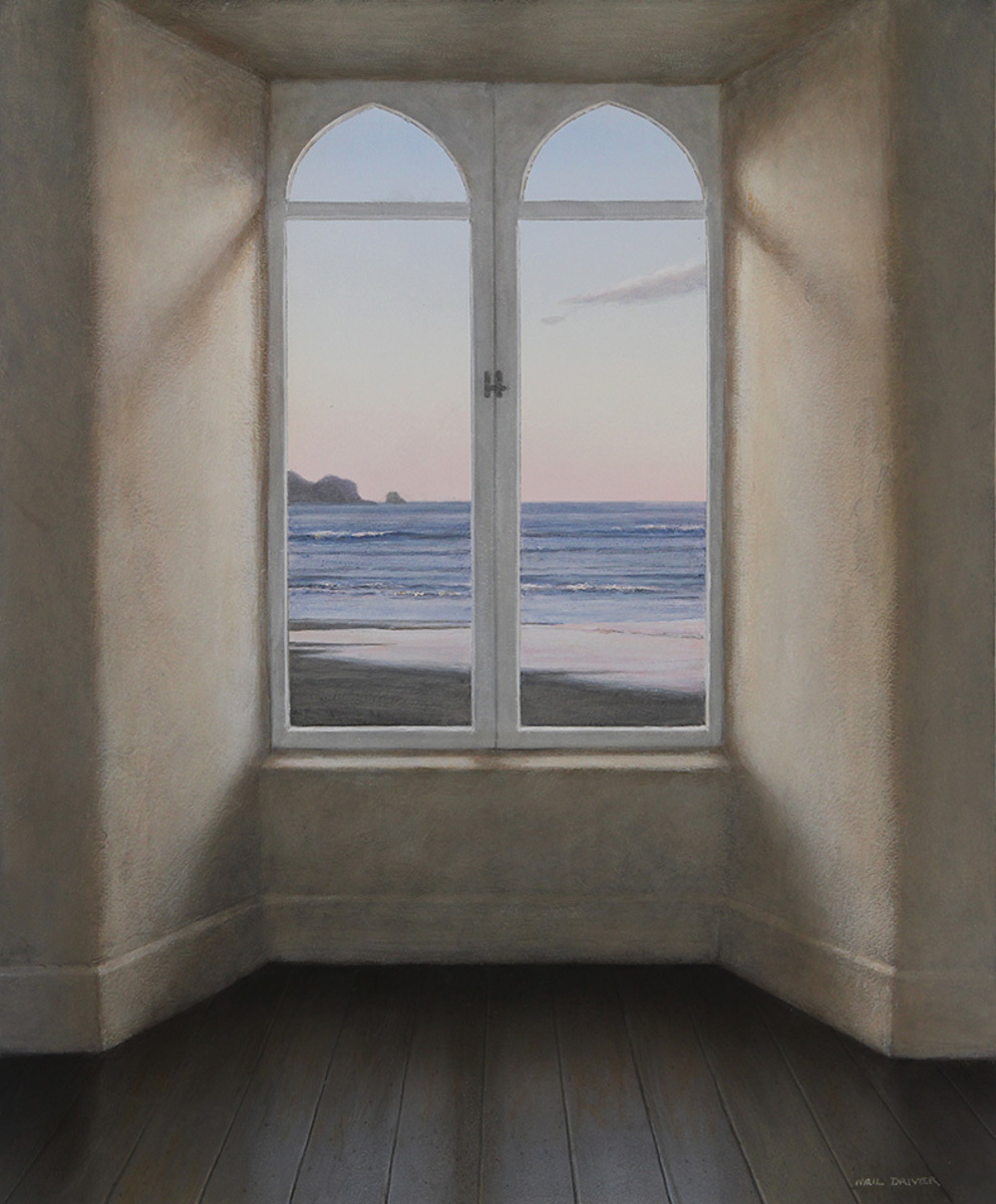 Neil Driver Seawards original acrylic on board painting at Parnell Gallery Auckland NZ
