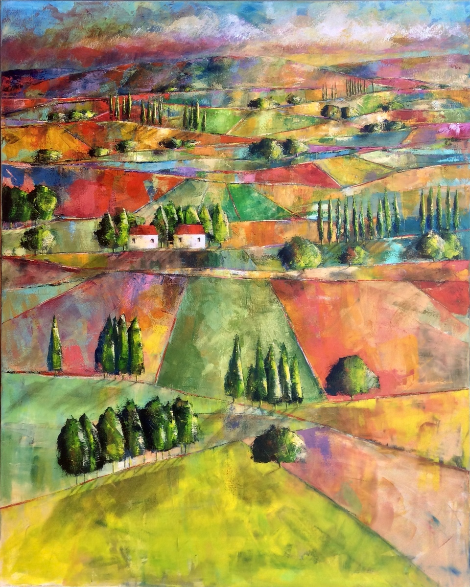 Dalene Meiring Quilted Landscape Parnell Gallery Auckland NZ