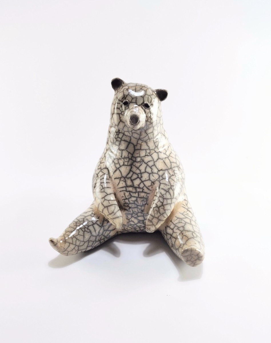 Wilhelmiina Drummond I'm not sure about today ceramic raku fired sculpture at Parnell Gallery Auckland NZ
