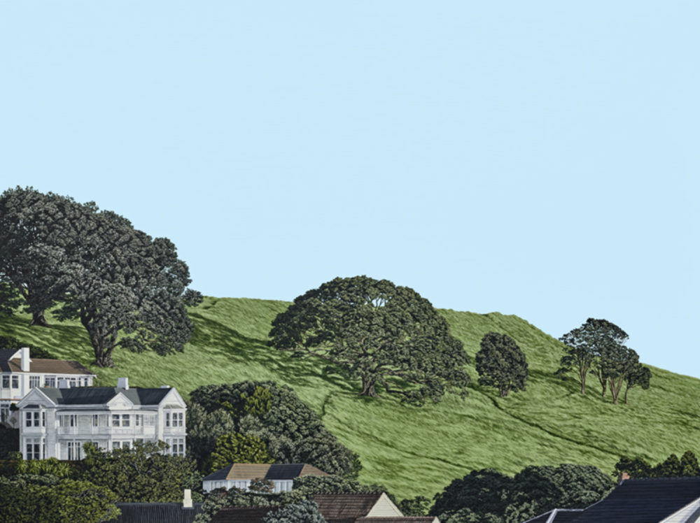 Sara Langdon ‘City on a Hill’ (Mt Hobson) Parnell Gallery Auckland NZ