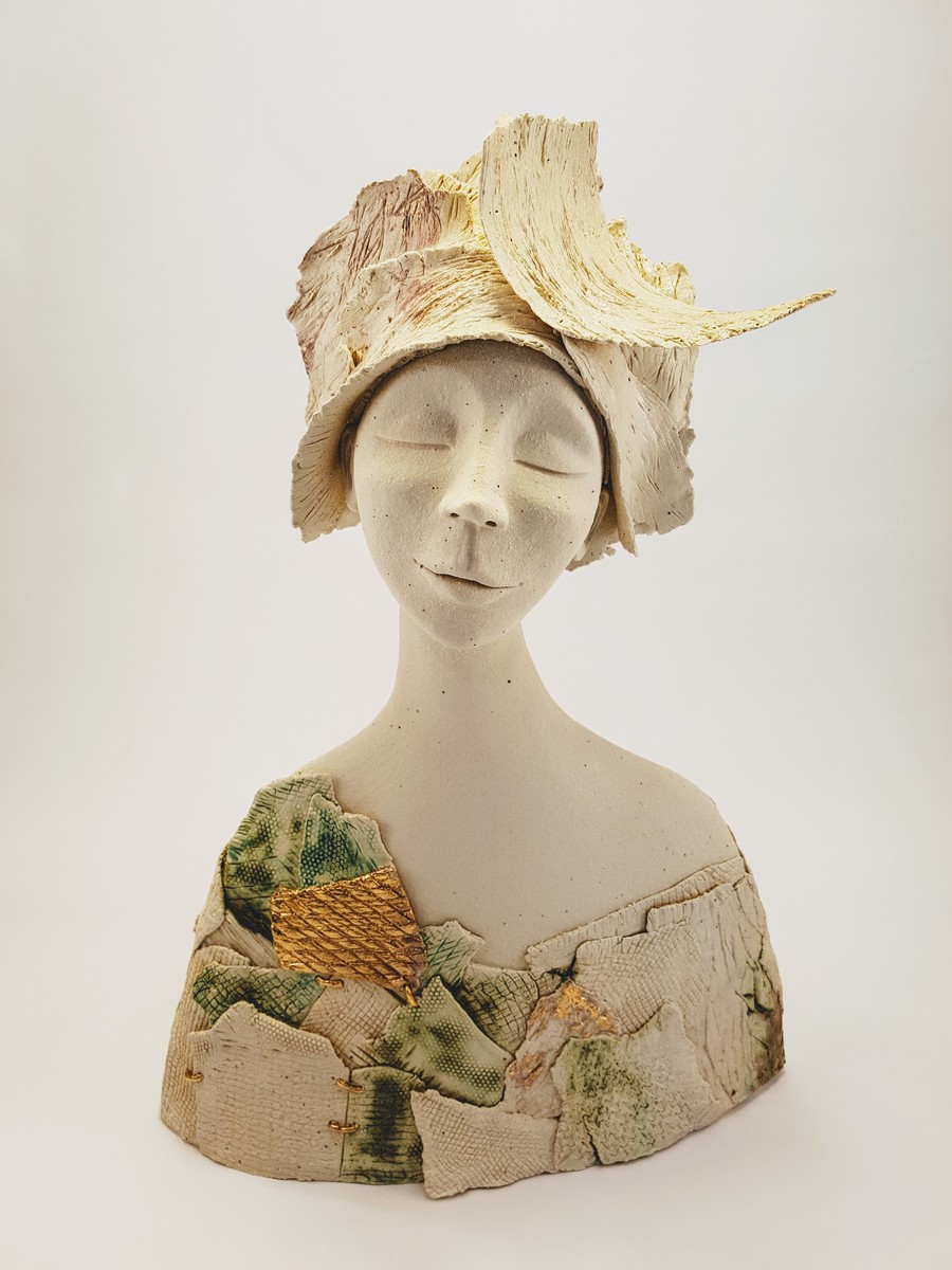Wilhelmiina Drummond Frigg ceramic raku fired sculpture at Parnell Gallery Auckland NZ