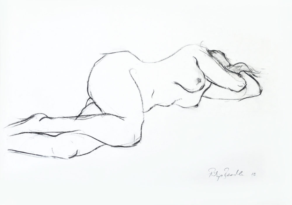 Philip Beadle Nude Sketch 2 Parnell Gallery Auckland NZ