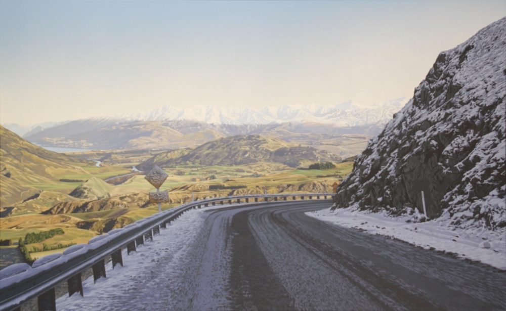 Matt Payne Crown Range - Road in Shadow Parnell Gallery Auckland NZ