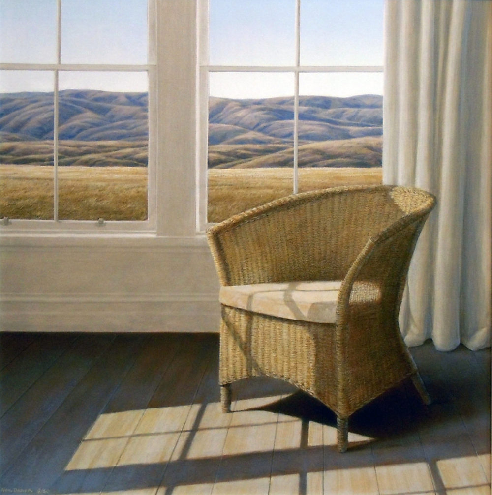 Neil Driver Cane Chair limited edition fine art print on canvas at Parnell Gallery Auckland NZ