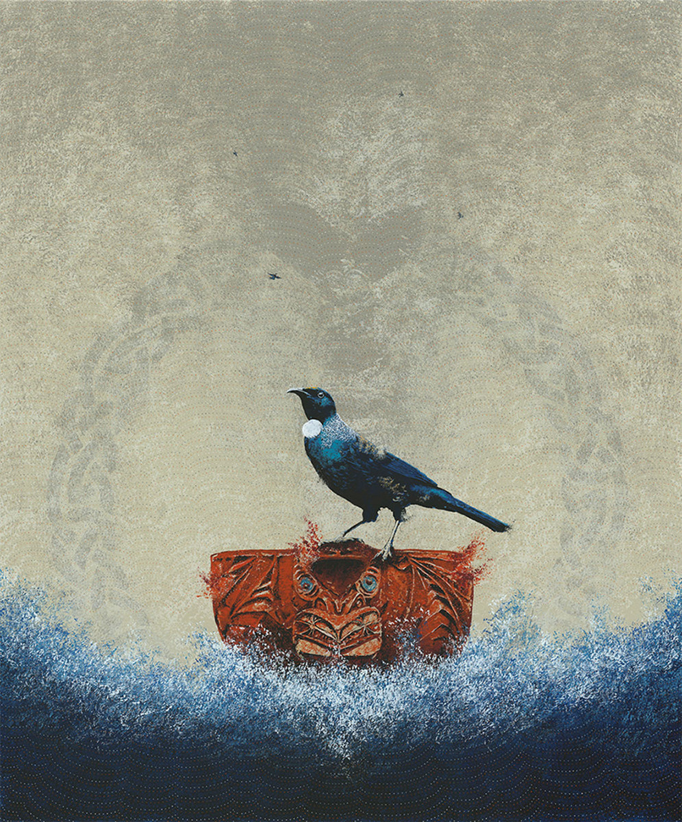 Gareth Barlow Journey Through the Thin Place original painting at Parnell Gallery Auckland NZ