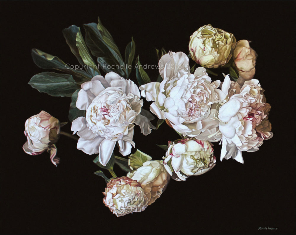 Rochelle Andrews i heart peonies Parnell Gallery Auckland NZ