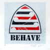 Weston Frizzell Behave (White) Parnell Gallery Auckland NZ