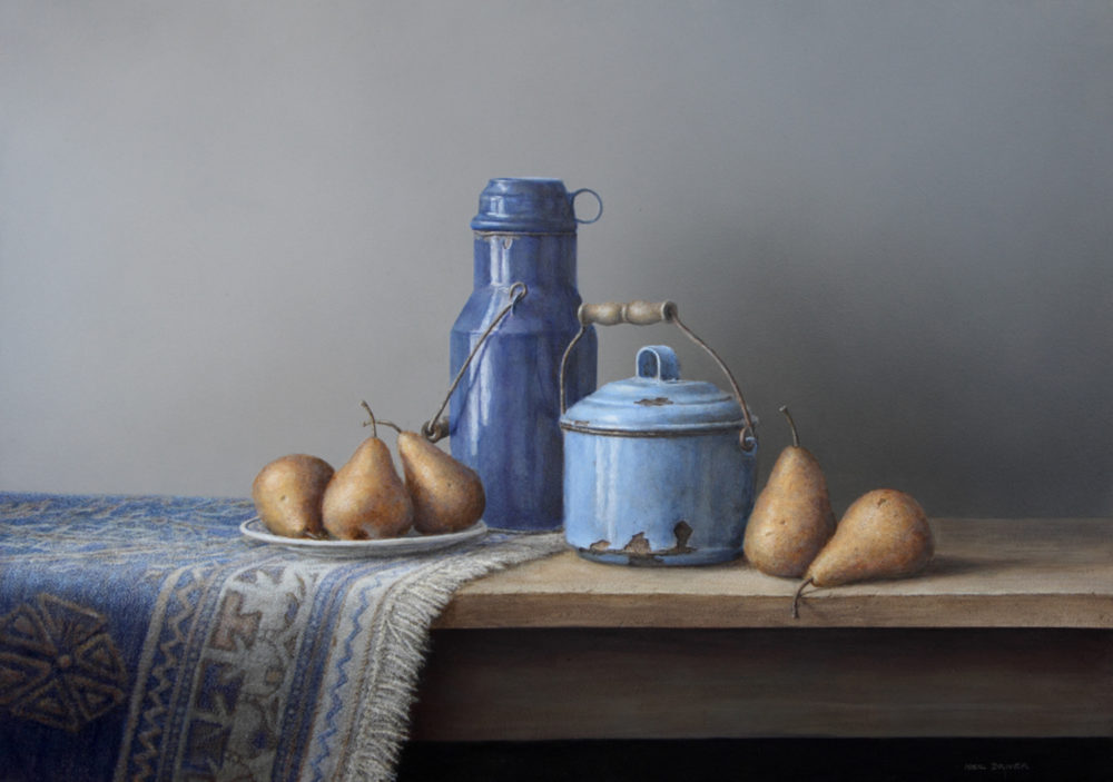 Neil Driver Pears & Blue Enamel Parnell Gallery Auckland NZ