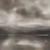 Solitary Sun original abstracted landscape painting by renowned NZ artist Greer Clayton at Parnell Gallery Auckland NZ