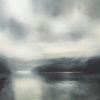 Quiet Reflection original abstracted landscape painting by renowned NZ artist Greer Clayton at Parnell Gallery Auckland NZ