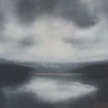 Haze in Blue original abstracted landscape painting by renowned NZ artist Greer Clayton at Parnell Gallery Auckland NZ