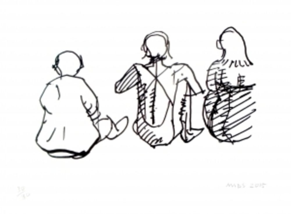 Sunbathers (Drawing)