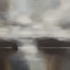 Sunday Rain original abstracted landscape painting by renowned NZ artist Greer Clayton at Parnell Gallery Auckland NZ