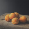 Neil Driver Apricots original acrylic on board painting at Parnell Gallery Auckland NZ