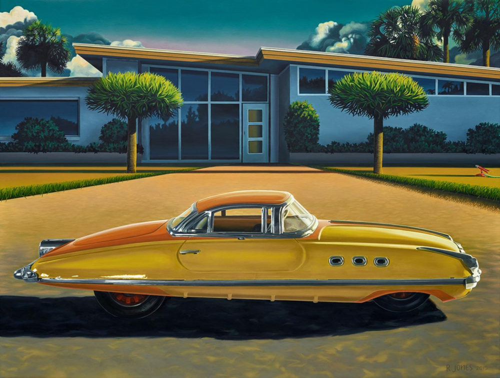 Ross Jones Turismo Packard limited edition print at Parnell Gallery Auckland NZ