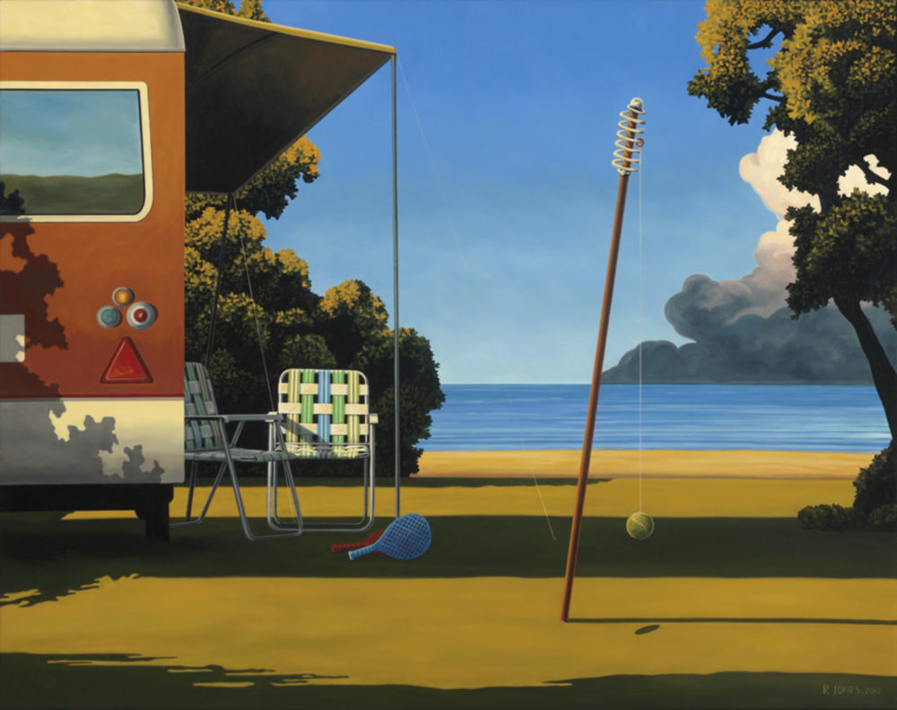 Ross Jones One More Game limited edition print at Parnell Gallery Auckland NZ