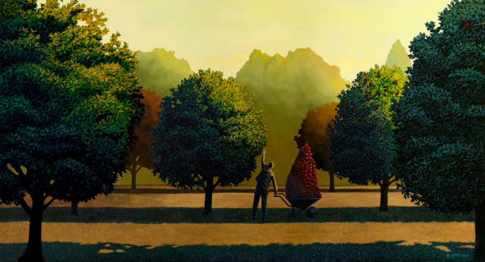 Ross Jones Greed limited edition print at Parnell Gallery Auckland NZ