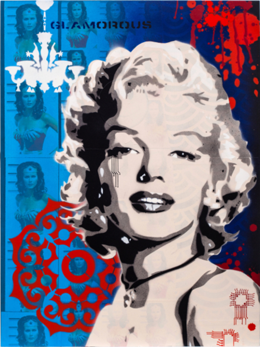 Brad Novak AKA New Blood Pop Bombshell 1.6 limited edition fine art print at Parnell Gallery Auckland NZ