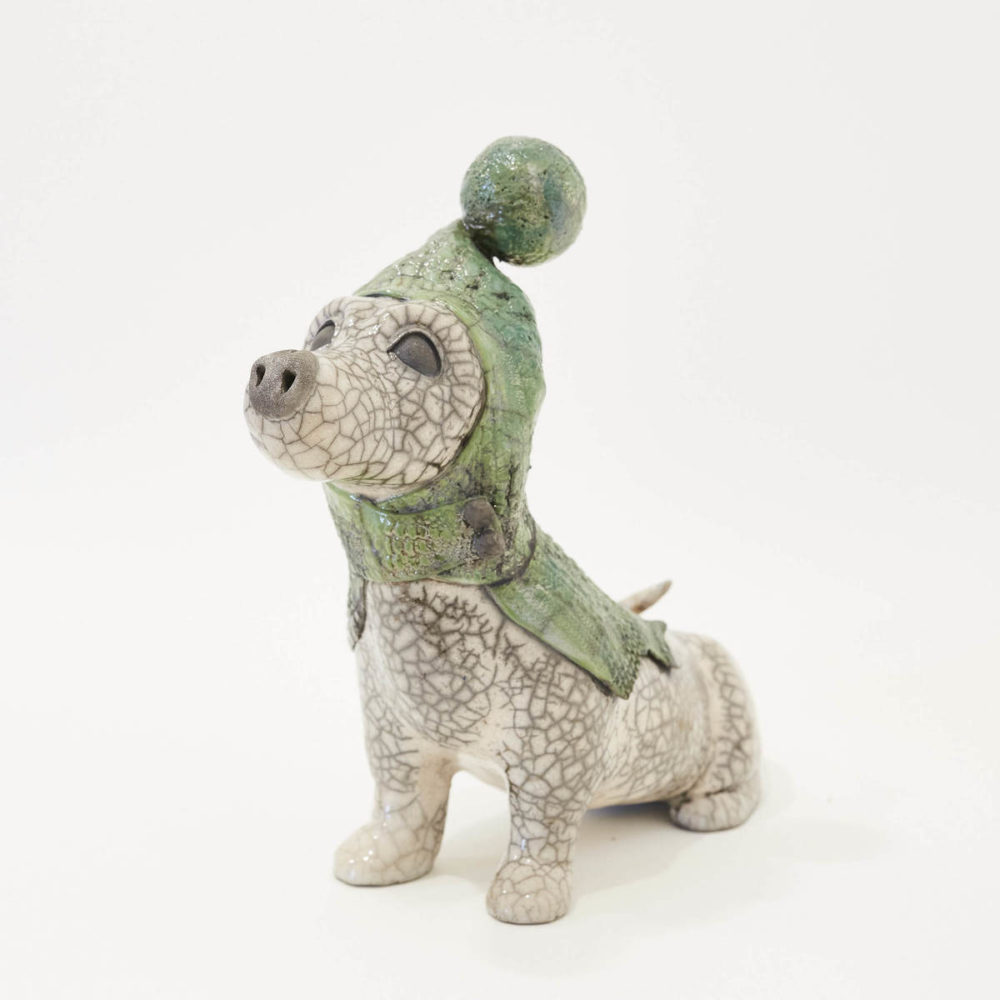 Wilhelmiina Drummond Sizzles Jnr ceramic raku fired sculpture at Parnell Gallery Auckland NZ