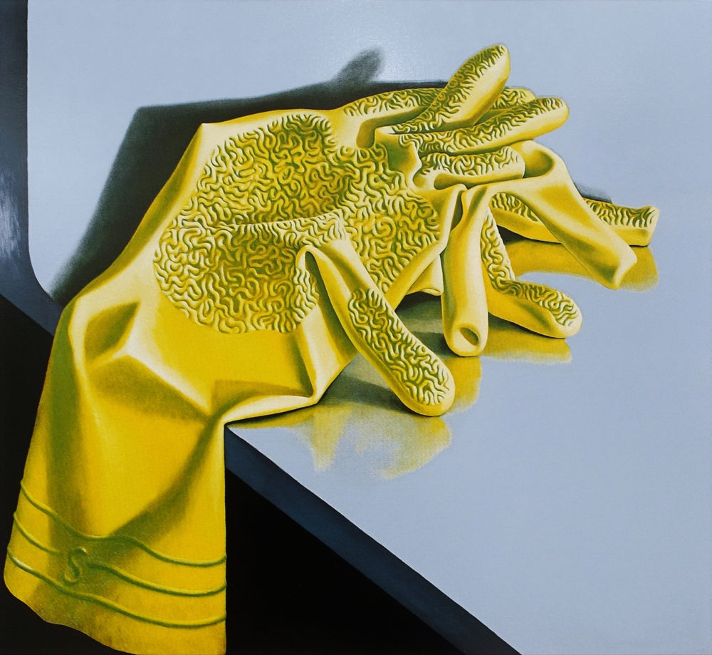 Michael Smither The Yellow Gloves limited edition fine art print at Parnell Gallery Auckland NZ