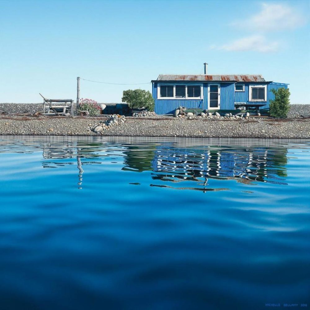 Michelle Bellamy Big Blue Day limited edition fine art landscape print at Parnell Gallery Auckland NZ