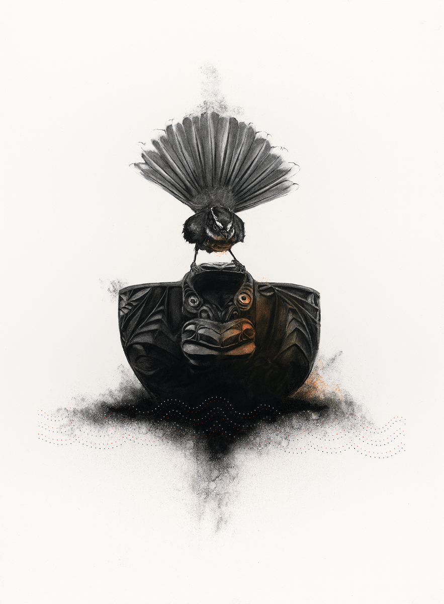 Gareth Barlow Voyage of the Piwakawaka limited edition fine art print at Parnell Gallery Auckland NZ