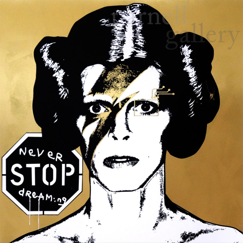 Brad Novak AKA New Blood Pop Princess Bowie 3.1 of limited edition fine art print at Parnell Gallery Auckland NZ