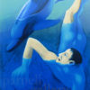 Michael Smither Boy with Dolphin limited edition fine art print at Parnell Gallery Auckland NZ
