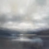 Deep Water original abstracted landscape painting by renowned NZ artist Greer Clayton at Parnell Gallery Auckland NZ