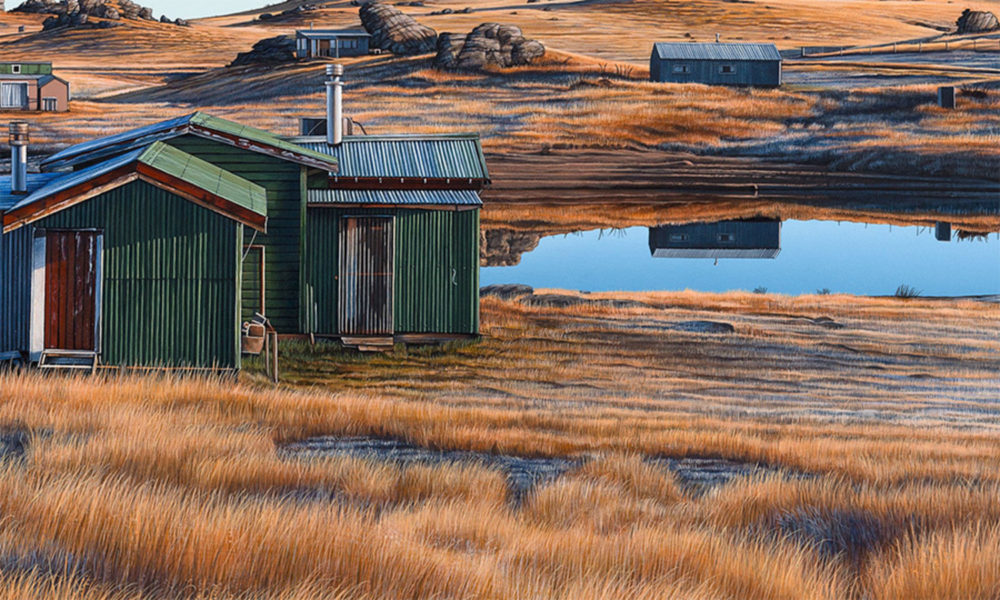 Dunstan Mountains Beyond Poolburn Dam, Central Otago