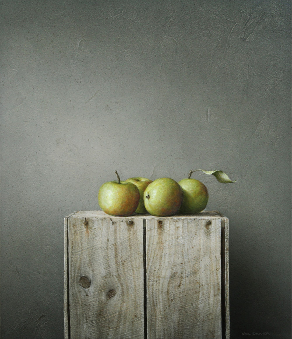 Neil Driver Apples on Box Parnell Gallery Auckland NZ