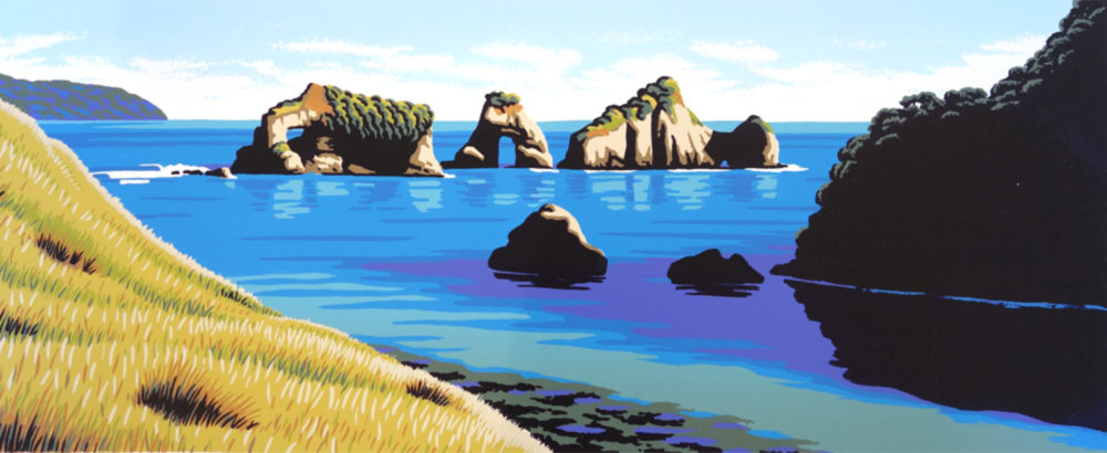 Tony Ogle Mitre Rocks - Tolaga Bay Parnell Gallery Auckland NZ