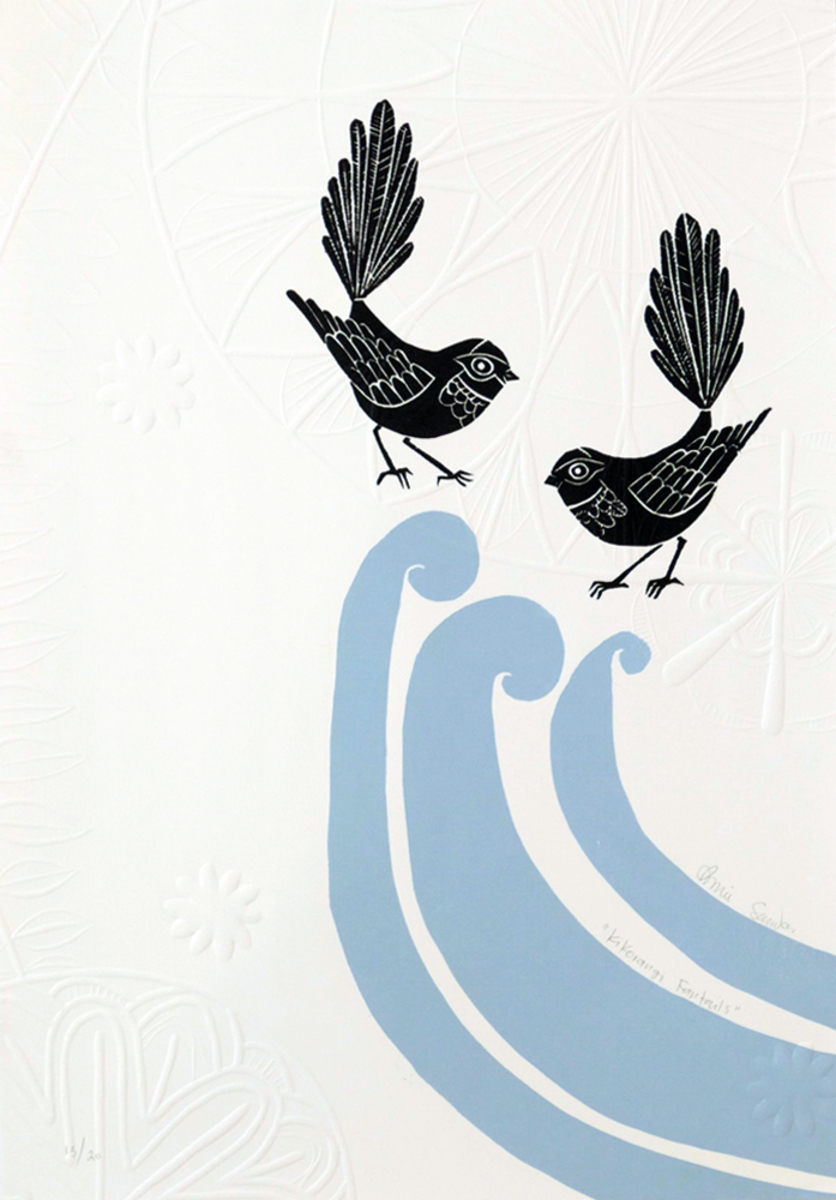 Annie Smits Sandano Kikorangi Fantails Parnell Gallery Auckland NZ