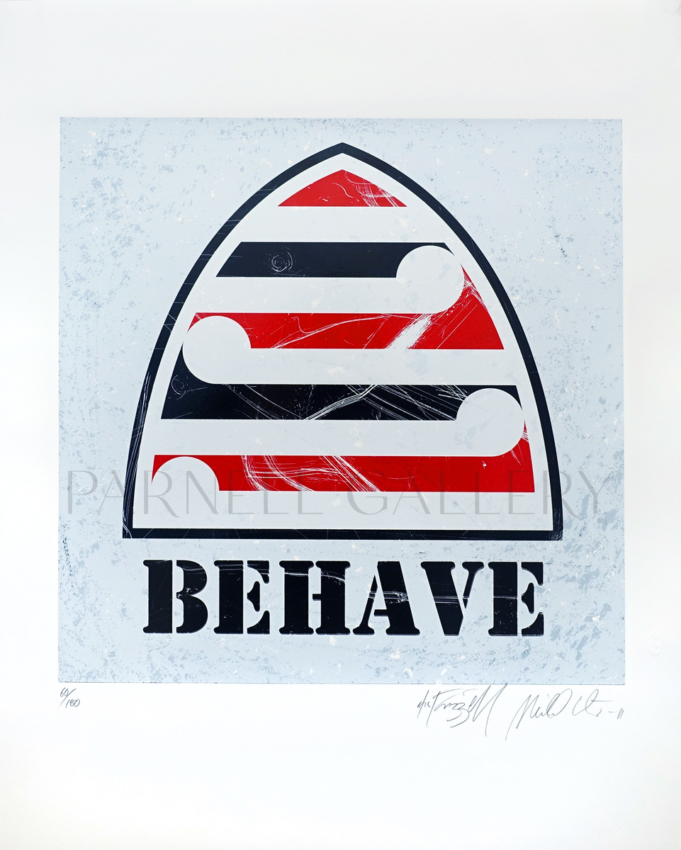 Weston Frizzell Behave (White) Parnell Gallery Auckland NZ