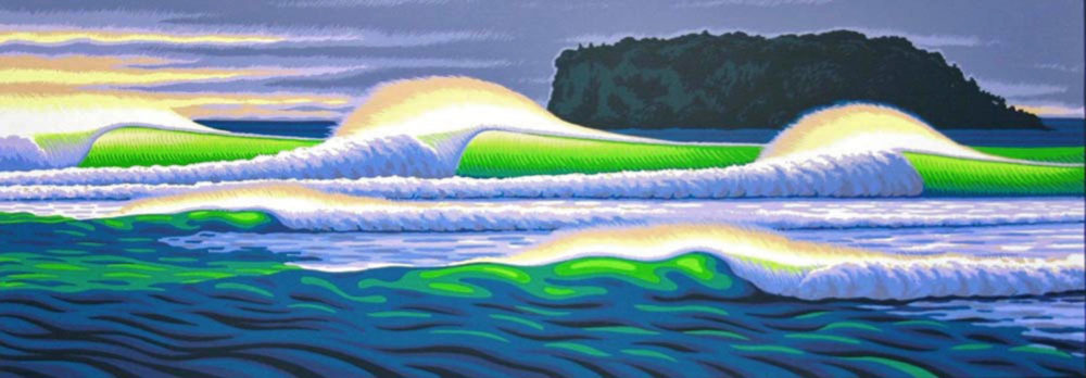 Tony Ogle Morning Glory - Whangamata Bar Parnell Gallery Auckland NZ