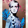 Brad Novak AKA New Blood Pop The Face 1.5 (A) limited edition fine art print of Twiggy