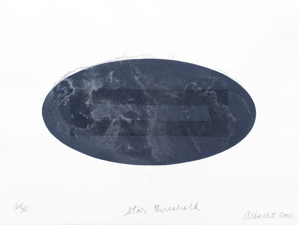 Gretchen Albrecht Star Threshold limited edition abstract expressionist Lithograph at Parnell Gallery Auckland NZ