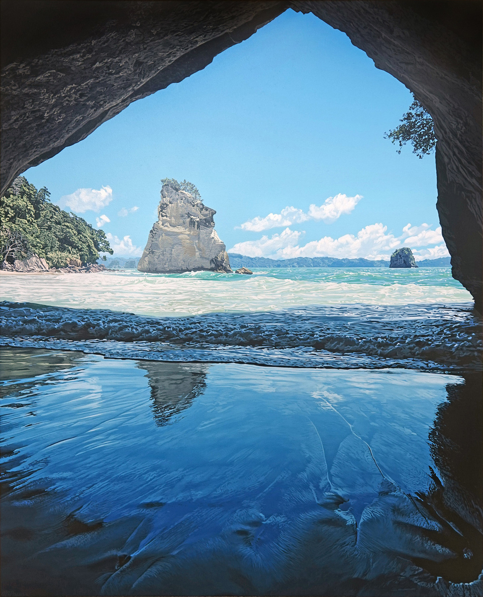 Cathedral Cove Reflection