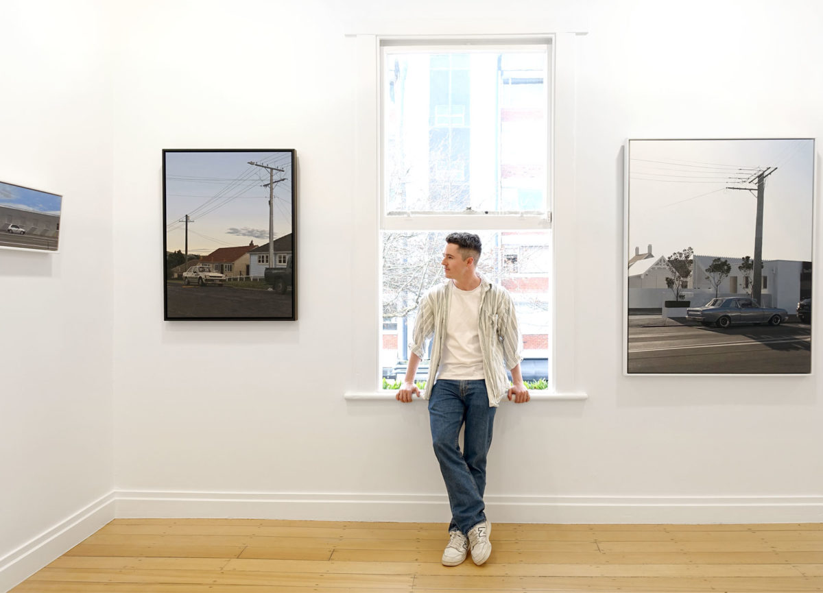 Artist Elliot Love at Parnell Gallery