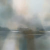 Sun Gaze original abstracted landscape painting by renowned NZ artist Greer Clayton at Parnell Gallery Auckland NZ