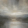 Sun Lover original abstracted landscape painting by renowned NZ artist Greer Clayton at Parnell Gallery Auckland NZ