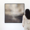 Blush Haze original abstracted landscape painting by renowned NZ artist Greer Clayton at Parnell Gallery Auckland NZ