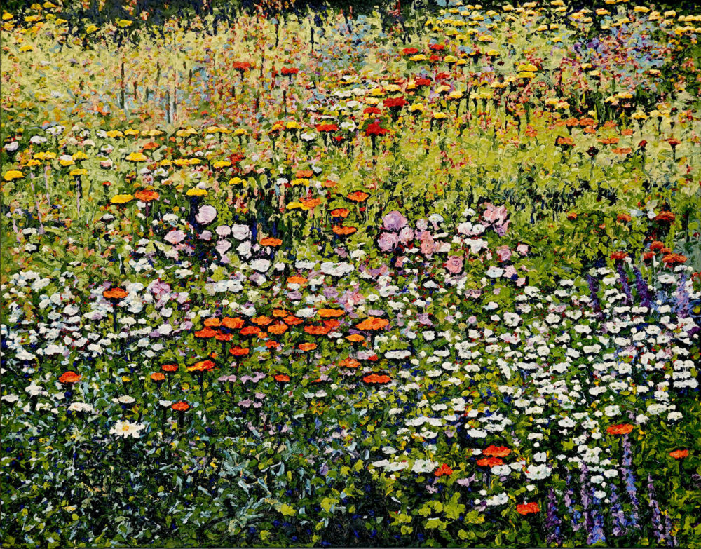 Peter Hackett The Honeymooners' Bed original impasto oil painting at Parnell Gallery Auckland NZ